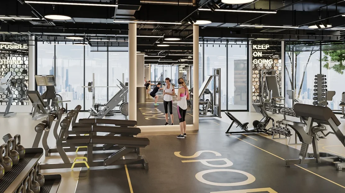radiant elite tower al reem island gym