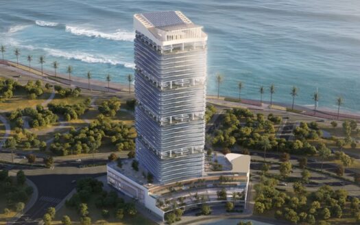 radiant elite tower al reem island aerial view