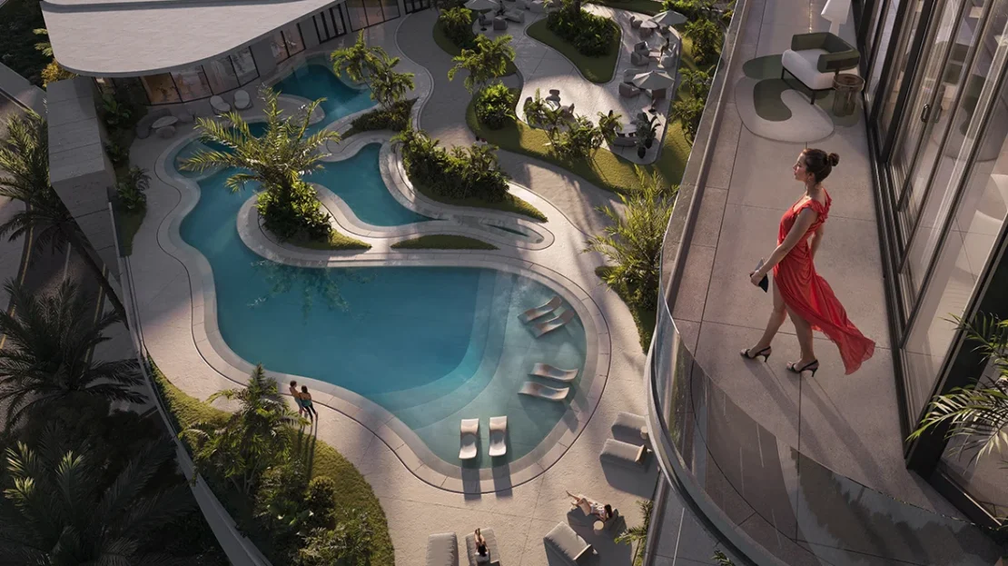 radiant elite tower al reem island pool view
