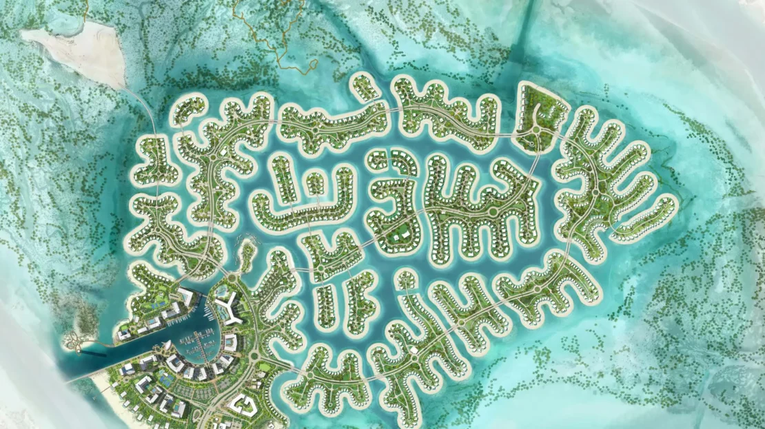 ramhan island by eagle hills top view