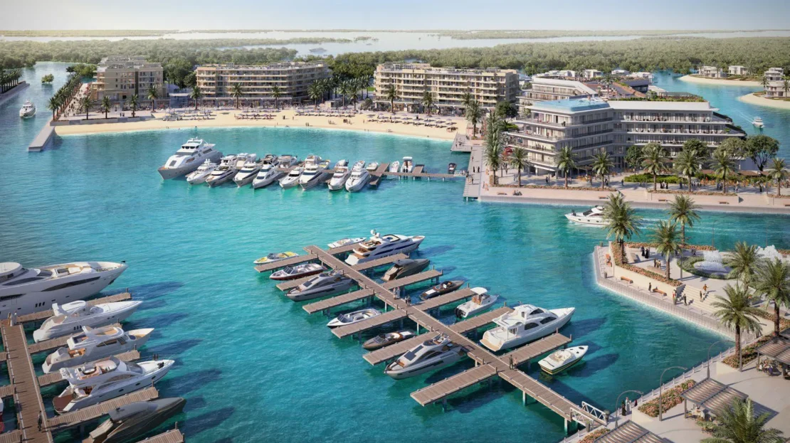 ramhan island by eagle hills yacht parking