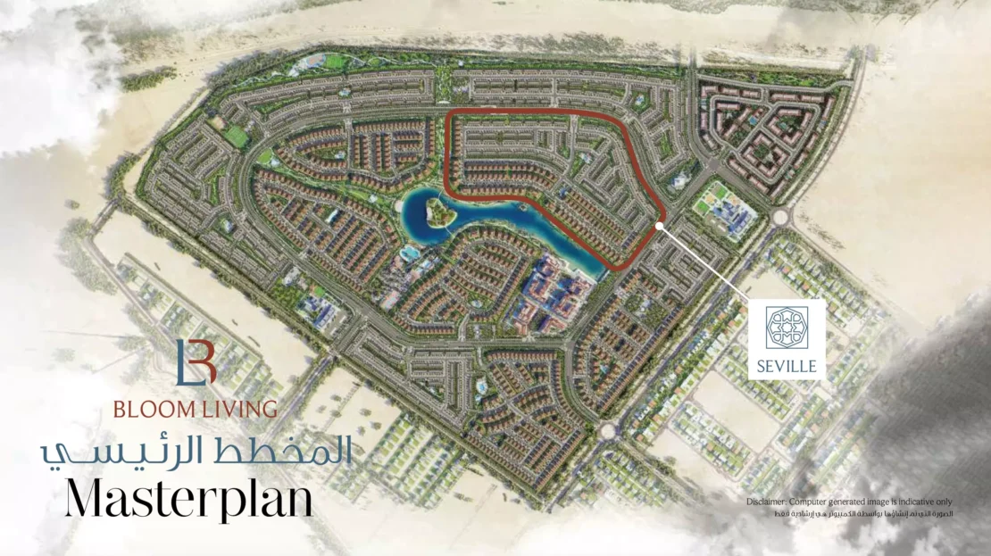 seville at bloom living zayed city khalifa city c master plan