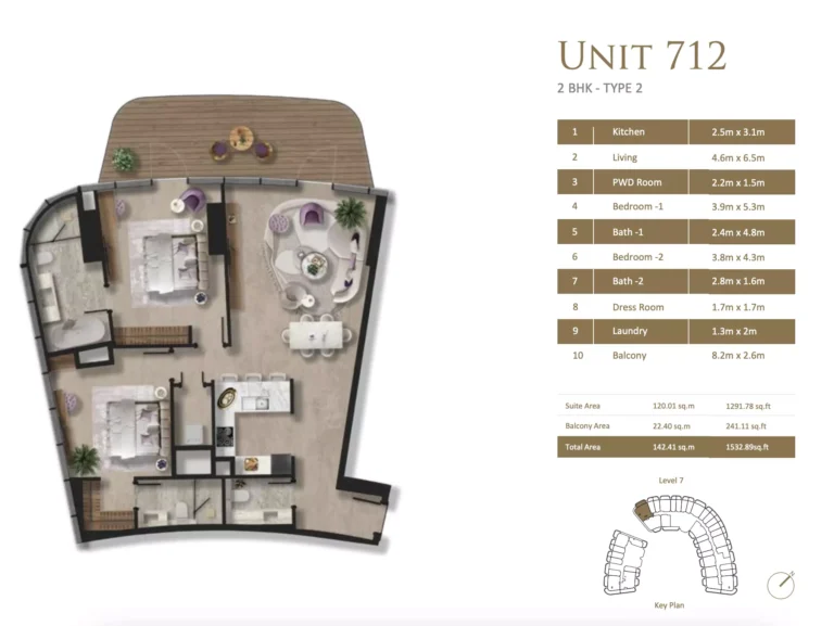 2 bedroom layout
