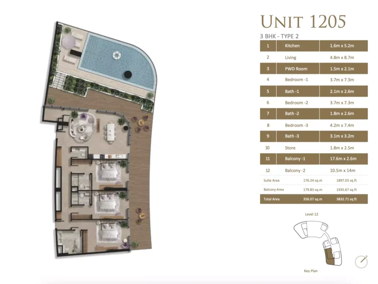 3 bedroom layout