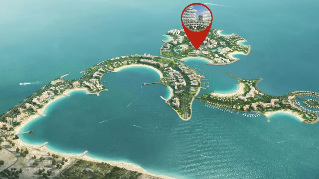taj wellington mews on al marjan island by bnw developments map view