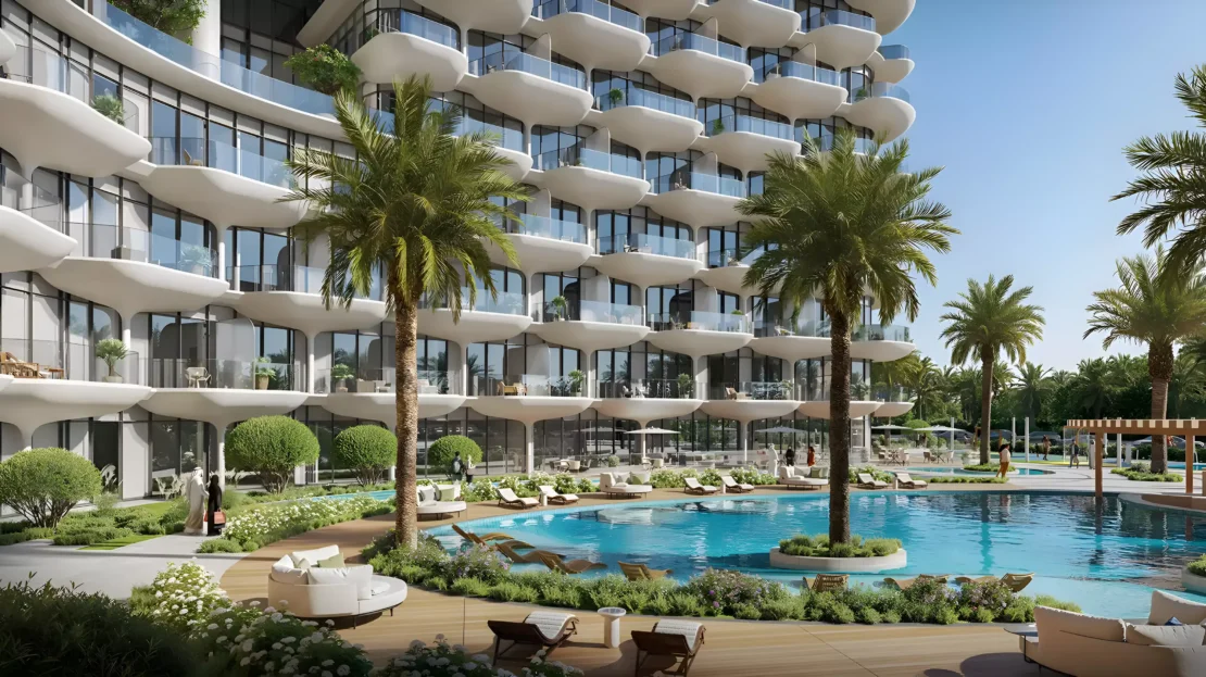 taj wellington mews on al marjan island by bnw developments pool side