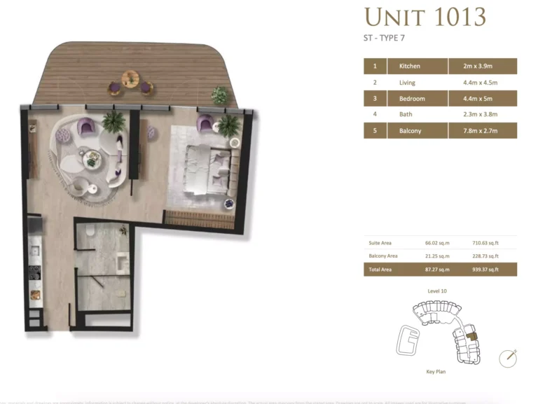 studio bedroom layout