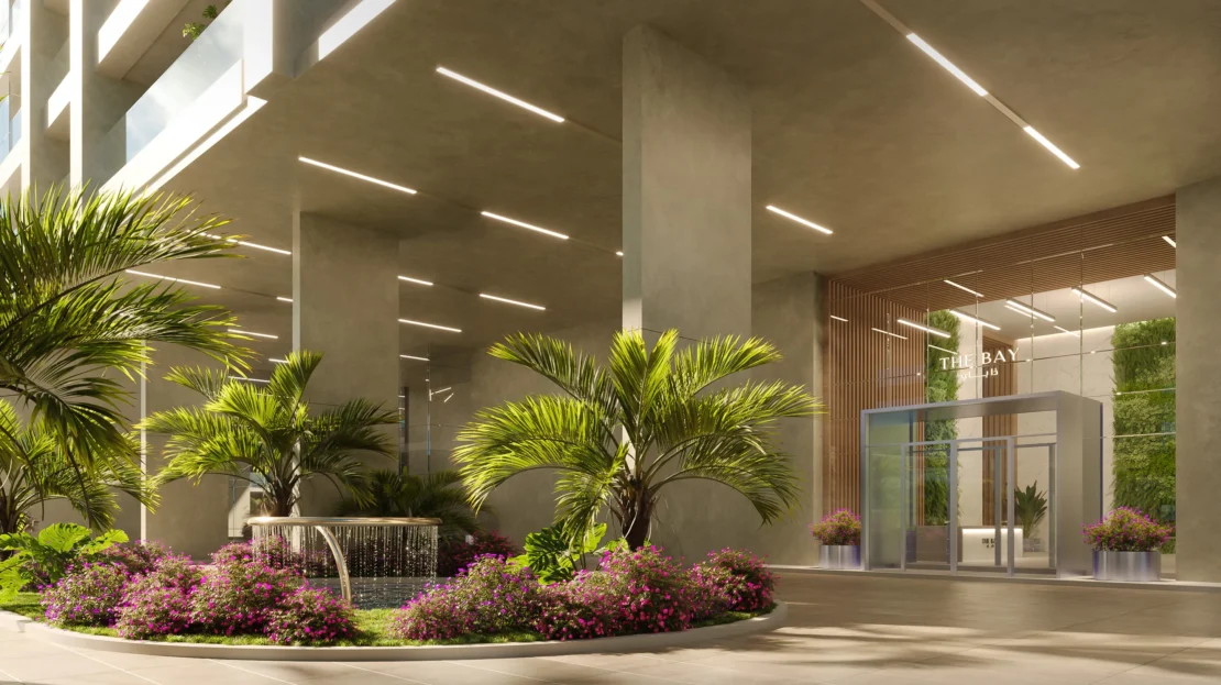 the bay residence 2 by baraka real estate development entrance