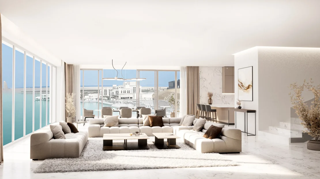 the bay residence 2 by baraka real estate development living area