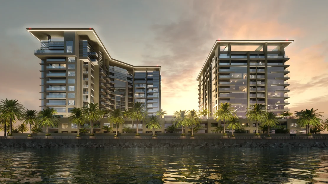 the bay residence 2 by baraka real estate development water view