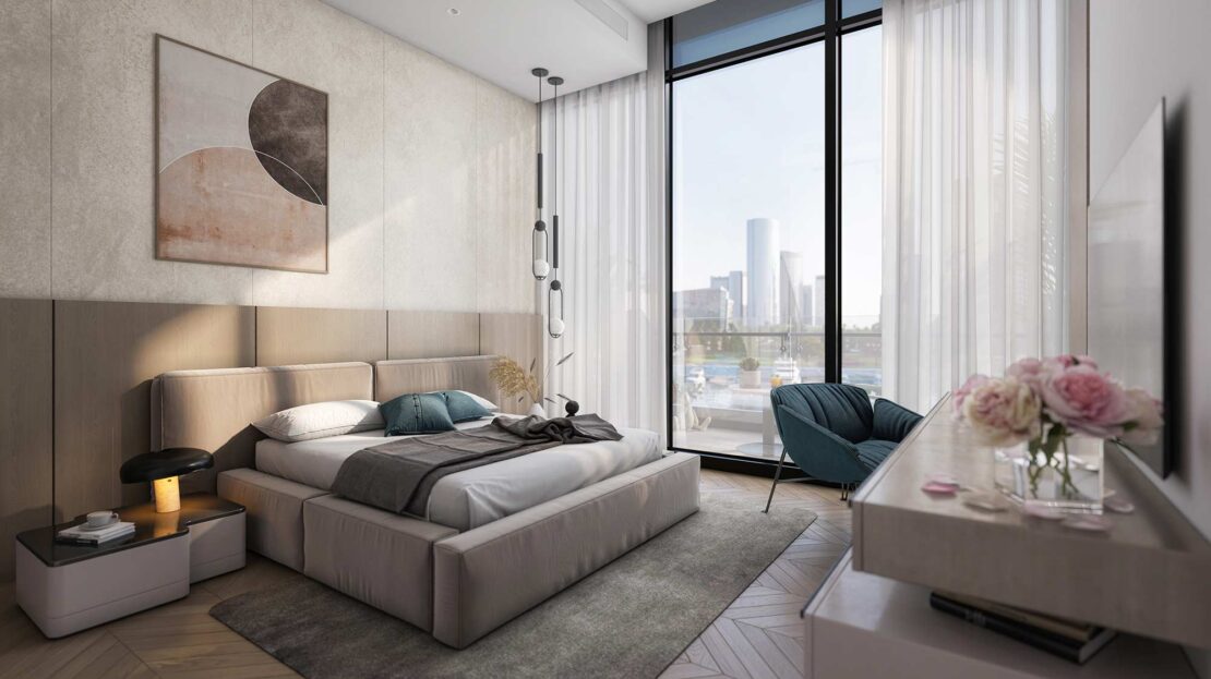 reportage tower bedroom with balcony
