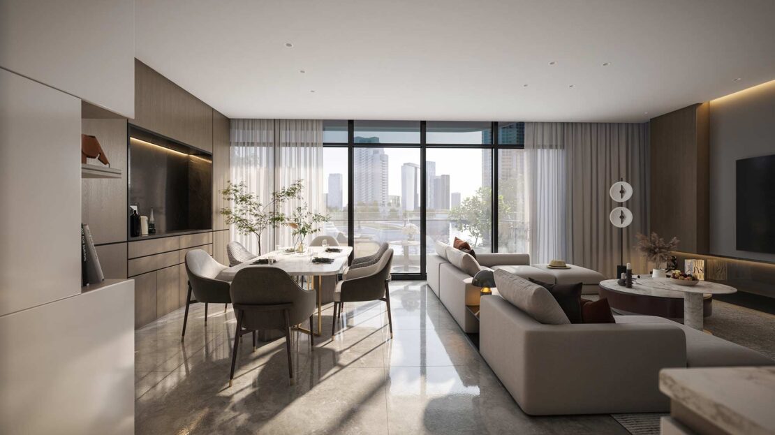 reportage tower living room