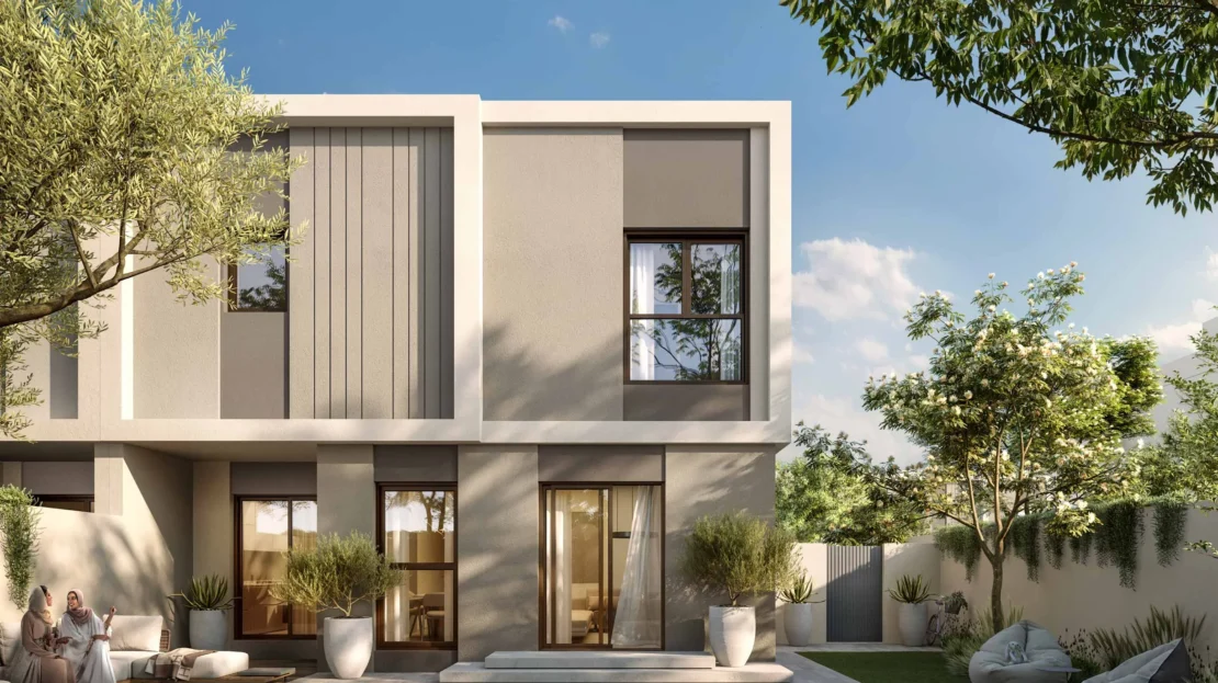 al deem townhomes in al bahyah backside