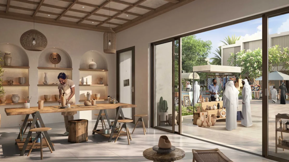 al deem townhomes in al bahyah shop interior