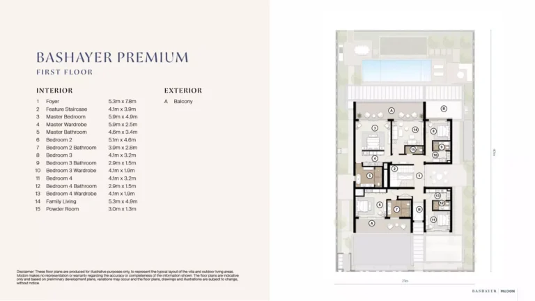 bashayer villas 5 bedroom-plan
