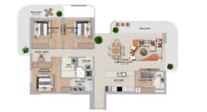 yas living 3 bedroom