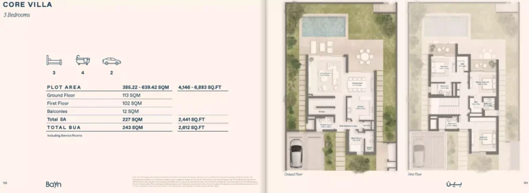 waterway bayn ora developers villa layout
