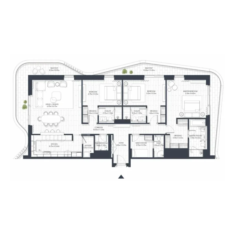3+1 bedroom