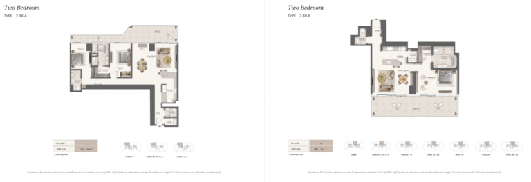2 bedroom unit layout