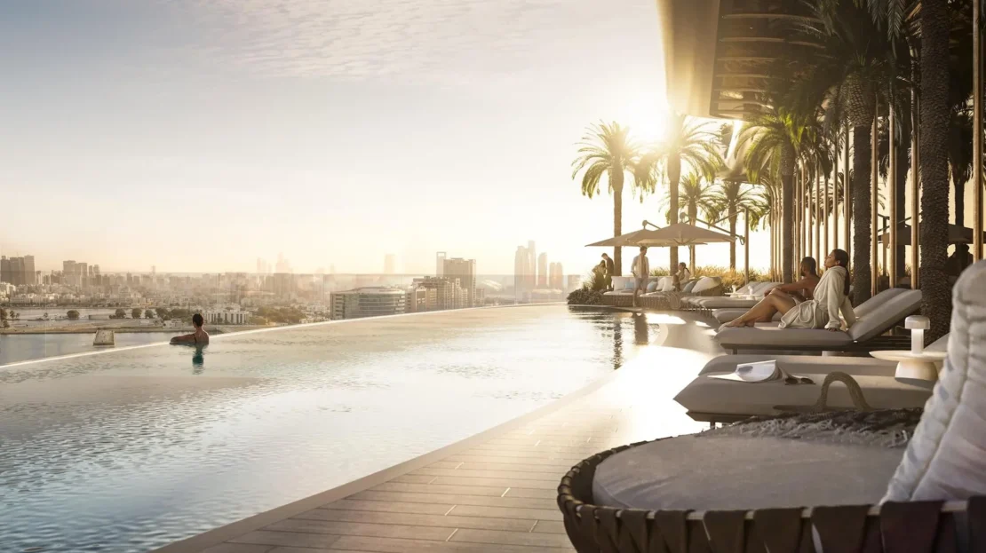 ed Jumeirah residences al maryah island infinity pool
