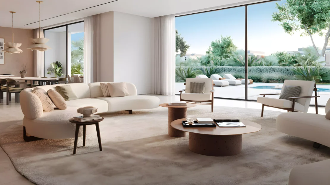 Fay Gardens at Fay Hills Masdar City, Abu Dhabi living room