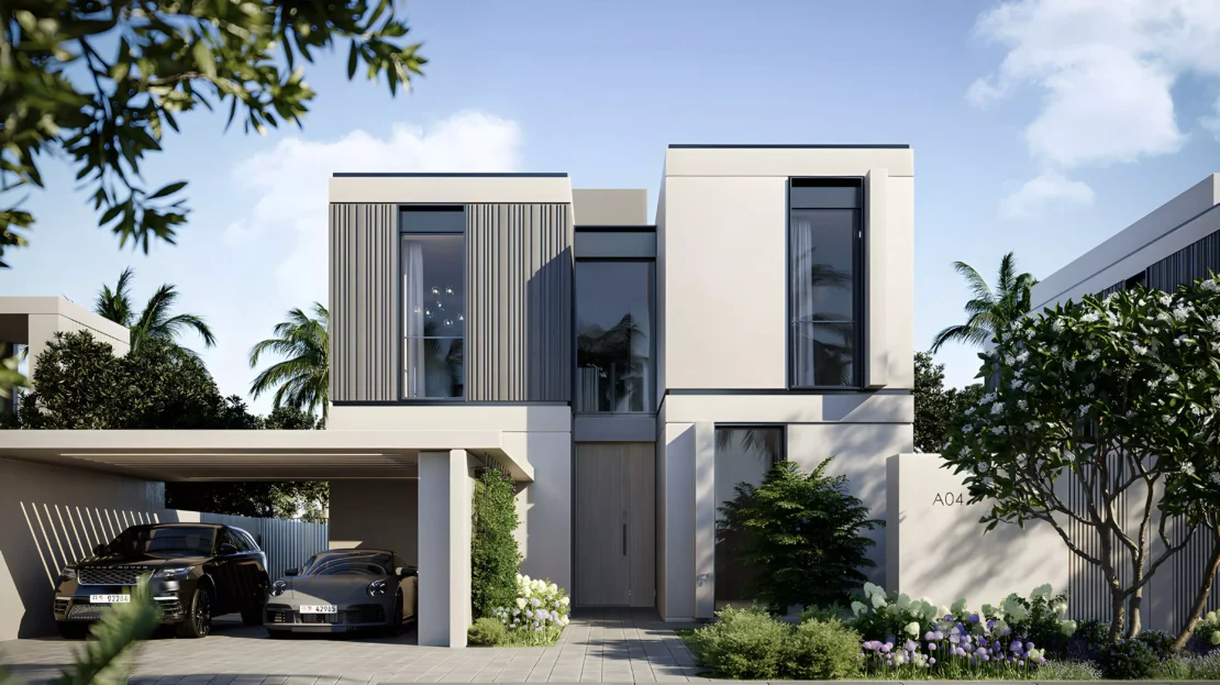 Fay Gardens at Fay Hills Masdar City, Abu Dhabi villa front