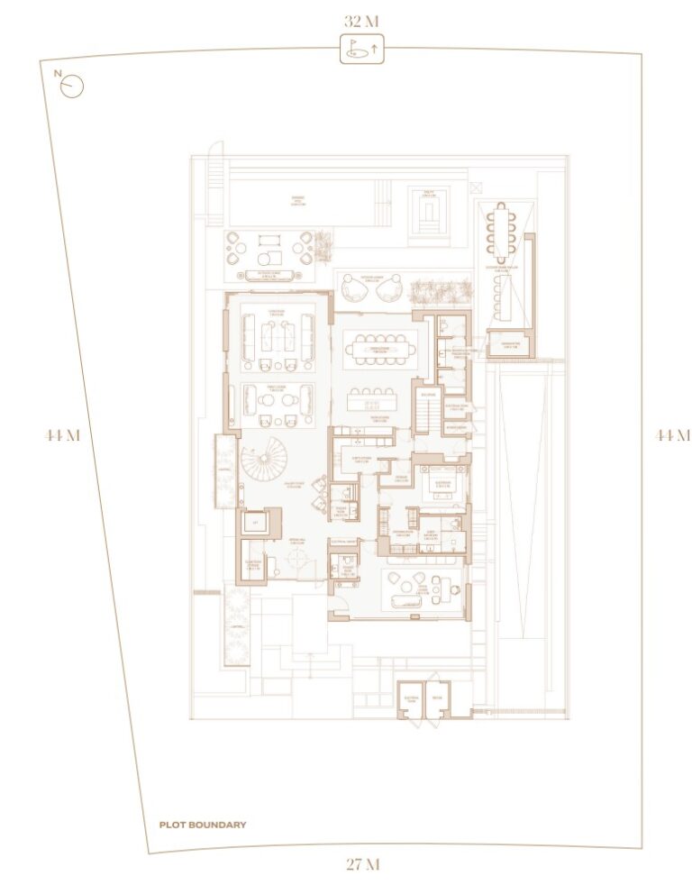 5 bedroom villa layout