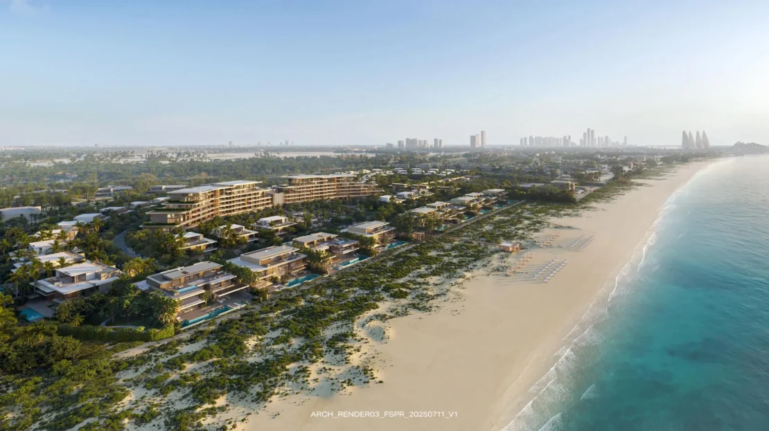 Four Seasons Private Residences Abu Dhabi at Saadiyat Beach aerial