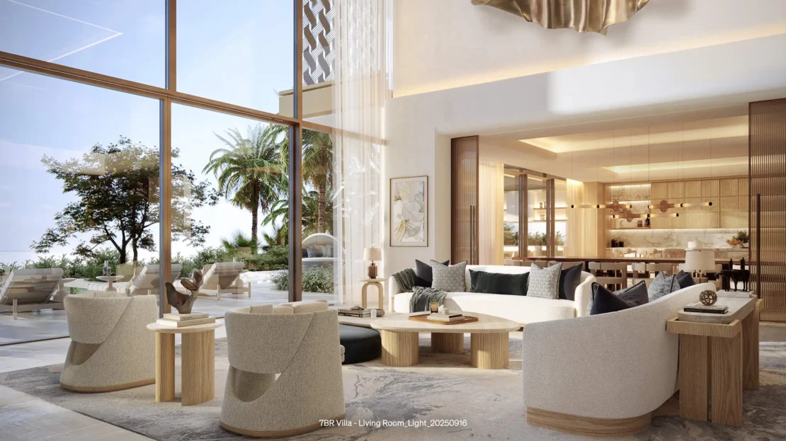 Four Seasons Private Residences Abu Dhabi at Saadiyat Beach living room