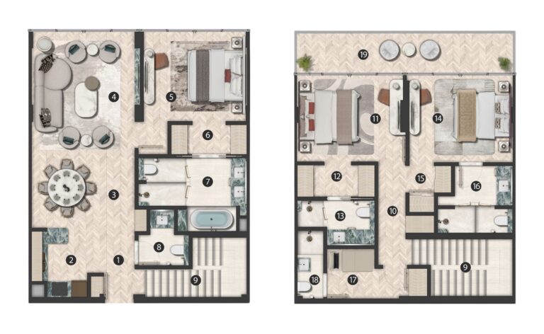 Hilton Residences Al Raha Beach 3 bedroom townhouse
