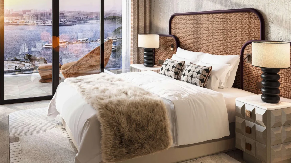 Hilton Residences Al Raha Beach bedroom