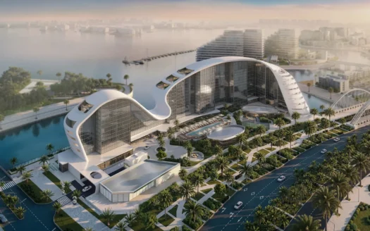 Hilton Residences Al Raha Beach rear view