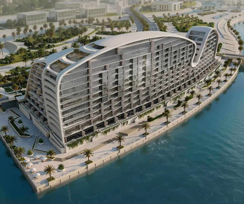 Hilton Residences Al Raha Beach top view