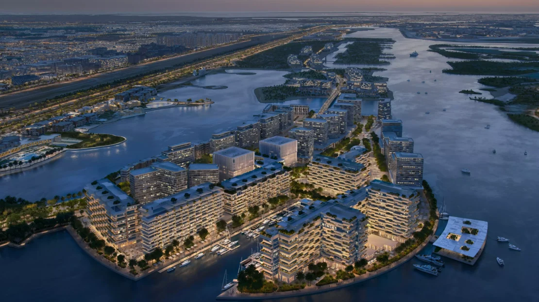 Juman 3 in Al Raha Beach by ICT Development aerial view