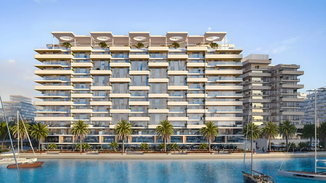 Juman 3 in Al Raha Beach by ICT Development front view