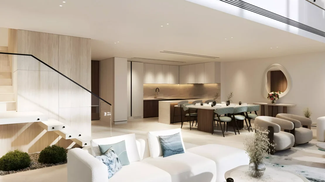 Juman 3 in Al Raha Beach by ICT Development living room