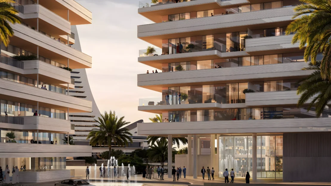 Juman 3 in Al Raha Beach by ICT Development side view