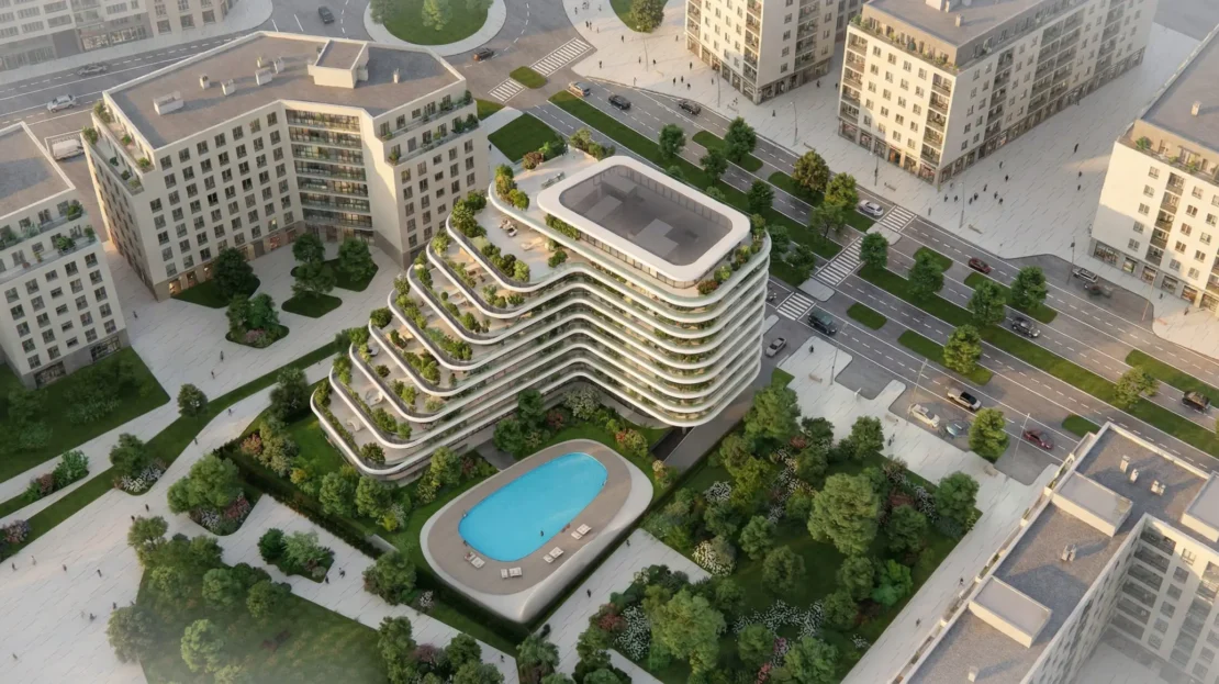 novayas yas island nord aerial view