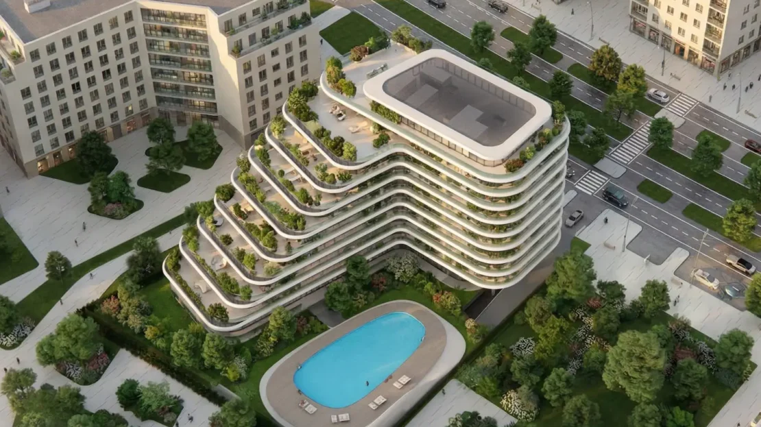 novayas yas island nord aerial view