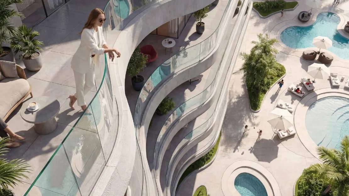 Radiant Waves Al Reem Island Abu Dhabi balcony view