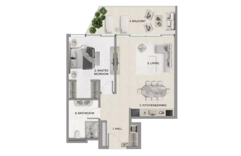 riviera residences in reem island abu dhabi mered 1 bedroom layout