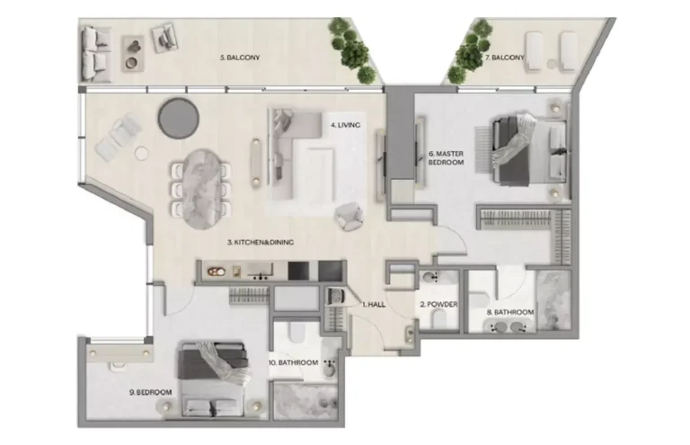 riviera residences in reem island abu dhabi mered 2 bedroom layout