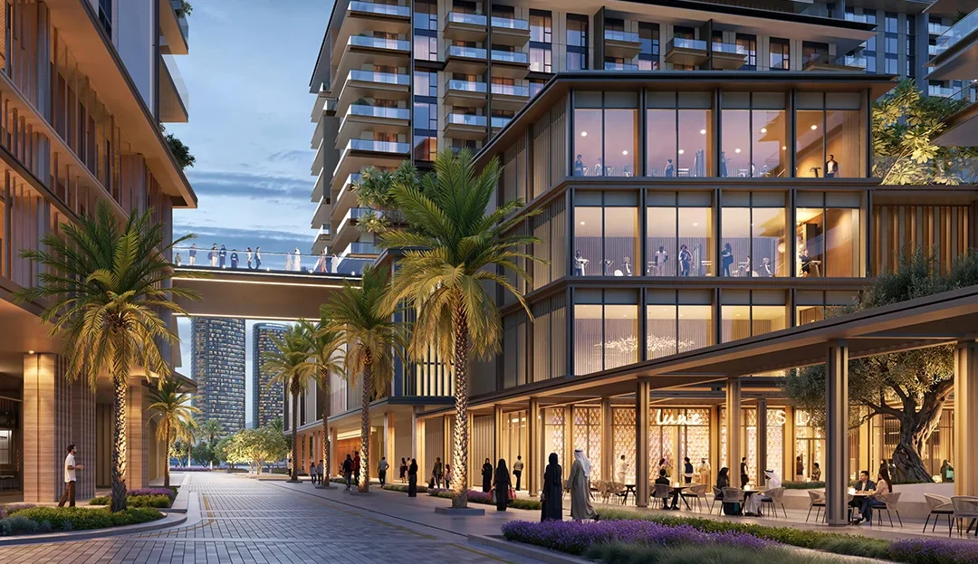 Tara Park by Modon Al Reem Island retail courtyard