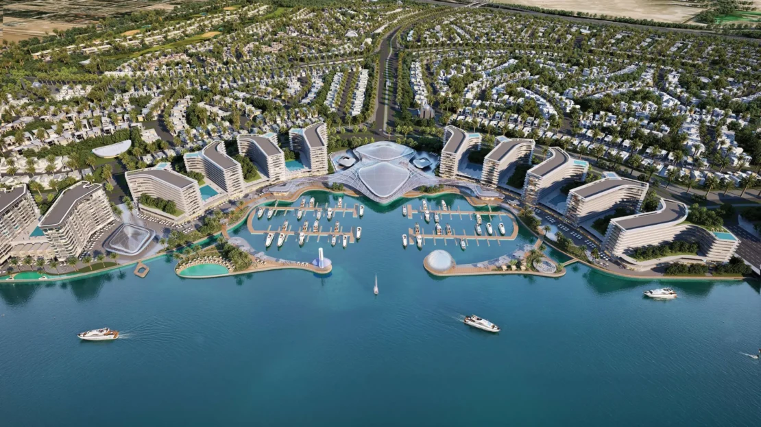sobha city yas island aerial view
