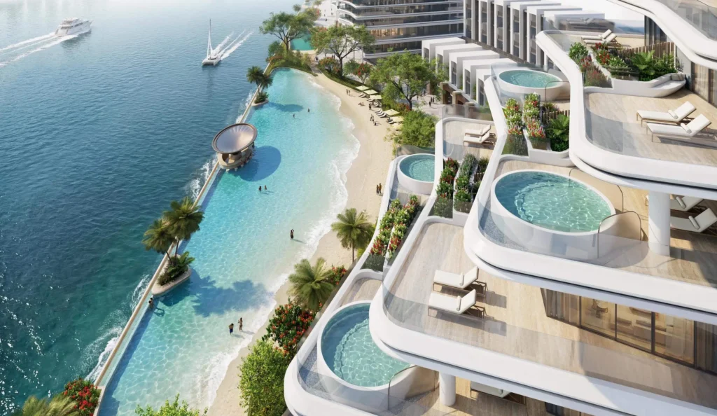 sobha city yas island side balcony view
