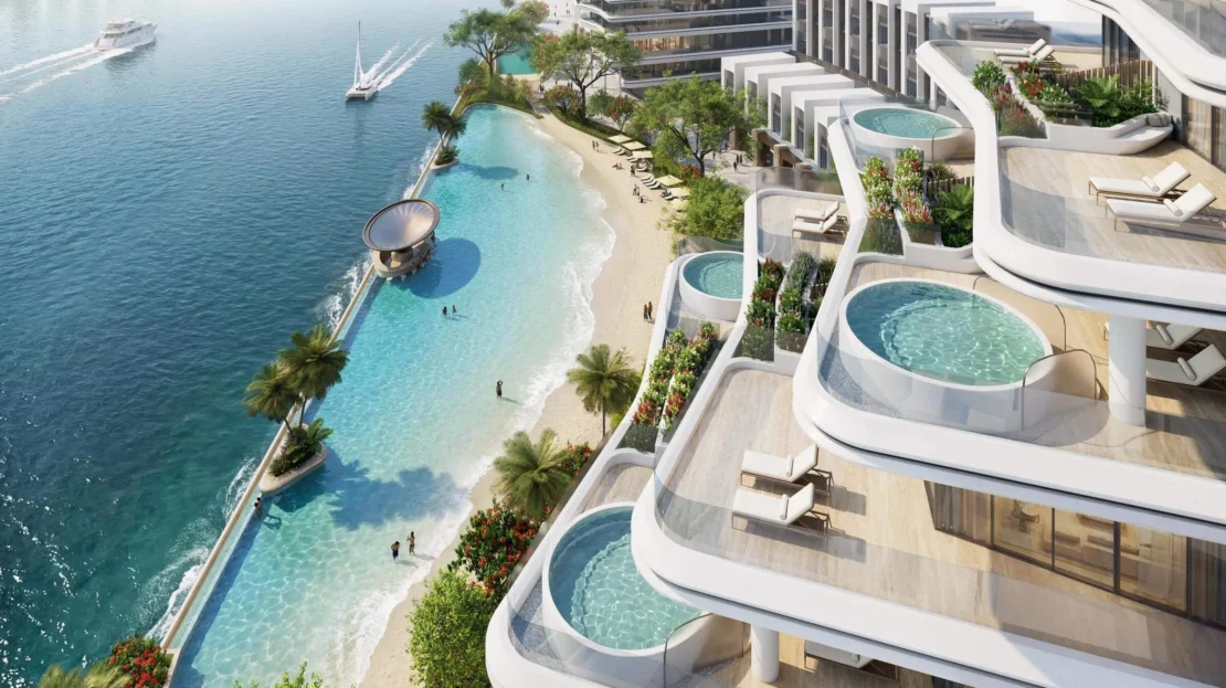 sobha city yas island side balcony view