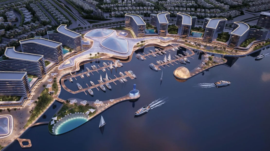 sobha city yas island top view