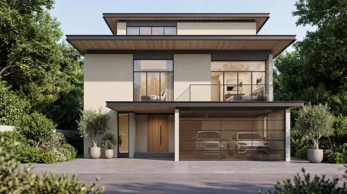 sobha city yas island villa front view 3