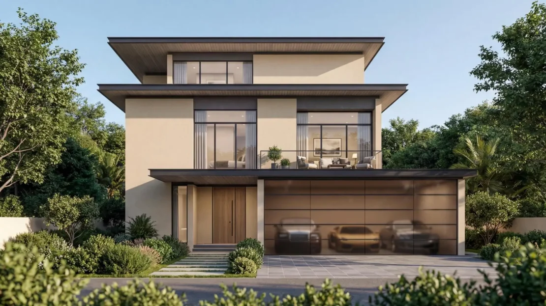 sobha city yas island villa front view 3