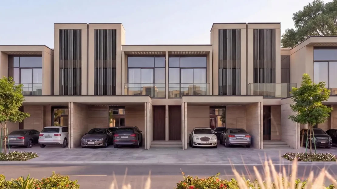 sobha city yas island villa front view